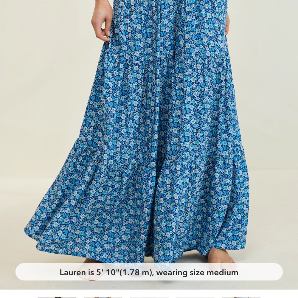 Aerie “midnight blue” Party Pants (wide-leg palazzos)